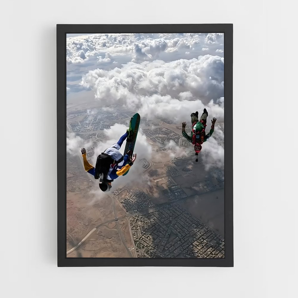 Poster games de skydiving – affiche Parachutisme (vue 2)